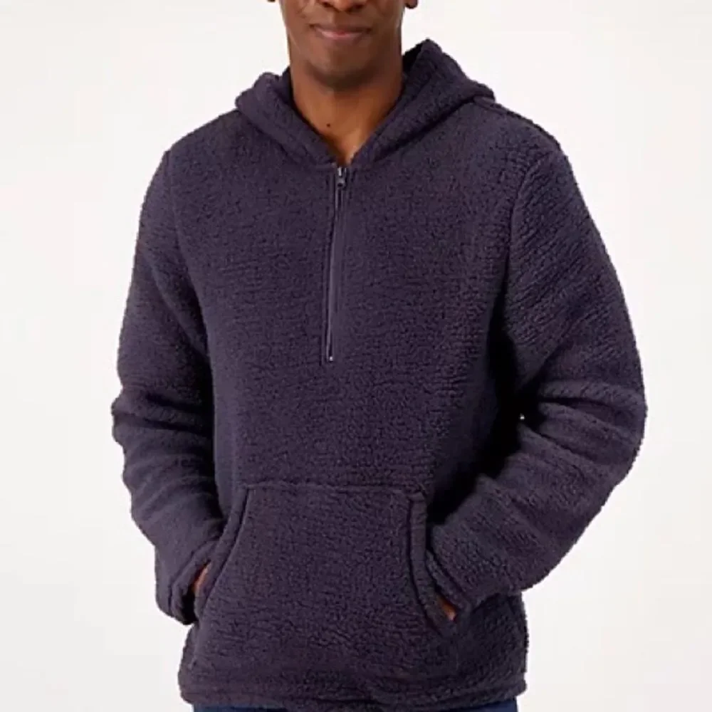 Cuddl Duds Men's Cloud Fleece Quarter Zip Hoodie